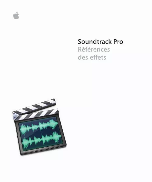 Mode d'emploi APPLE SOUNDTRACK PRO