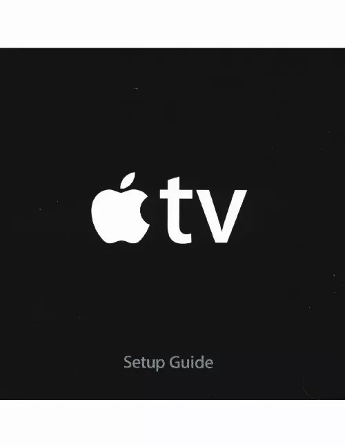 Mode d'emploi APPLE TV 4E GENERATION