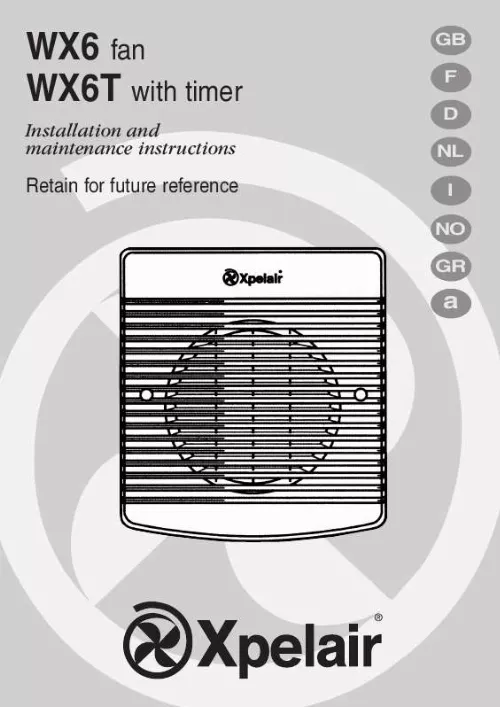 Mode d'emploi APPLIED ENERGY WX6T