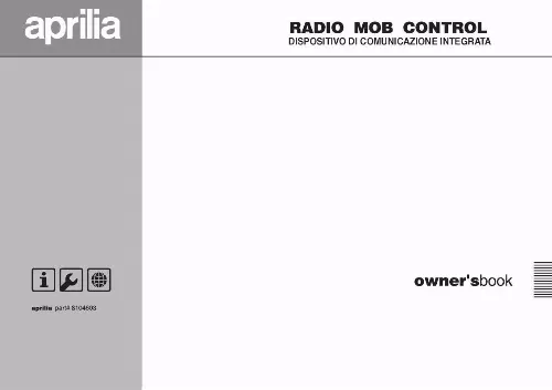 Mode d'emploi APRILIA RADIO MOB CONTROL