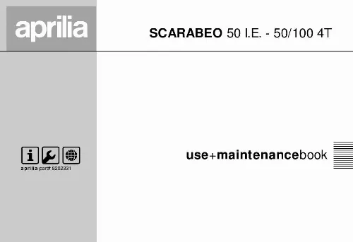 Mode d'emploi APRILIA SCARABEO 50 I.E-50