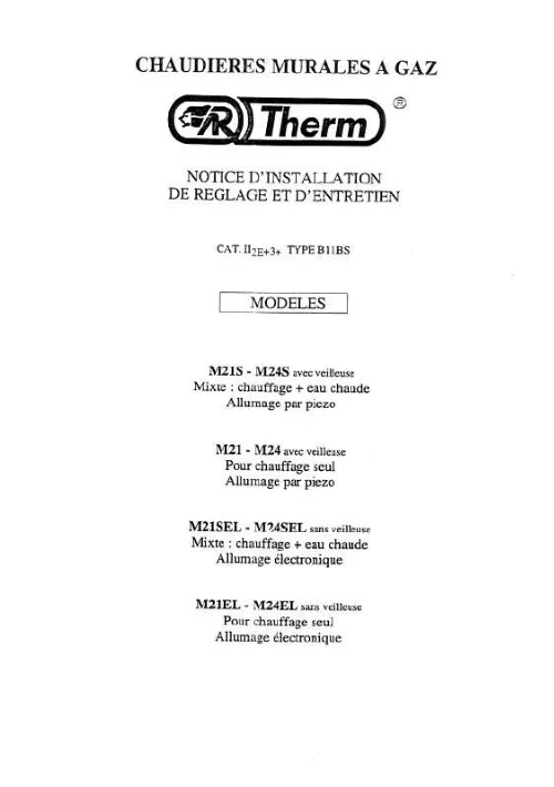 Mode d'emploi AR THERM M21EL