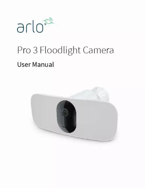 Mode d'emploi ARLO PRO 3 FLOODLIGHT