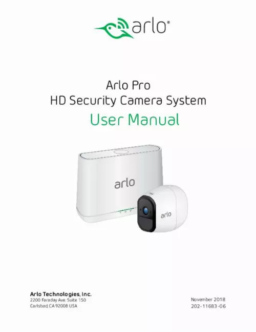 Mode d'emploi ARLO PRO HD 3