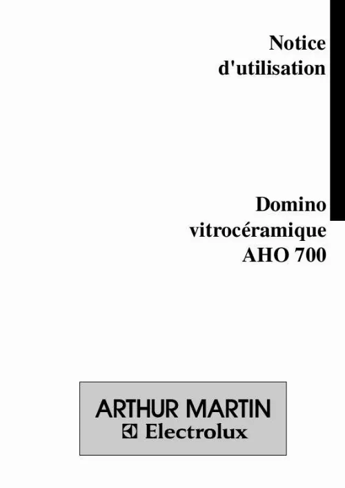 Mode d'emploi ARTHUR MARTIN AHO700X