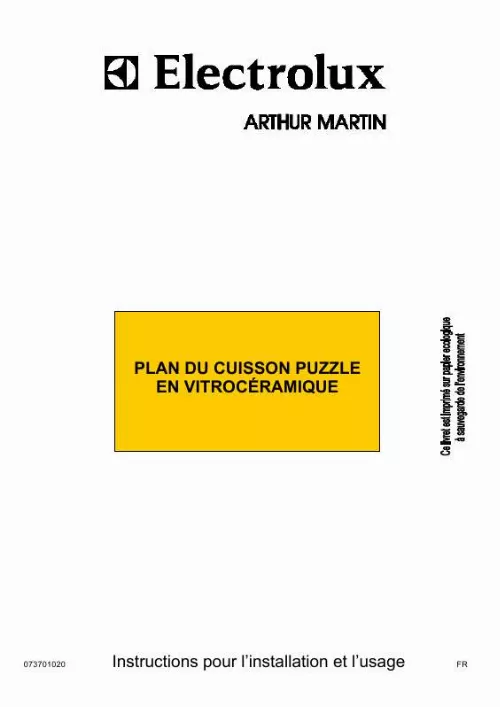 Mode d'emploi ARTHUR MARTIN AHP3141X