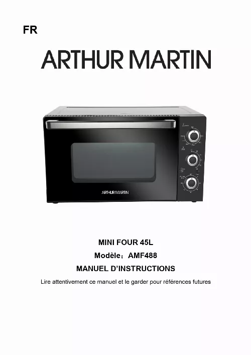 Mode d'emploi ARTHUR MARTIN AMF 45
