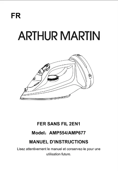 Mode d'emploi ARTHUR MARTIN AMP 554