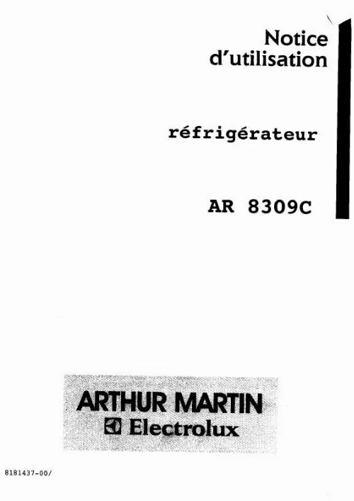 Mode d'emploi ARTHUR MARTIN AR8309C