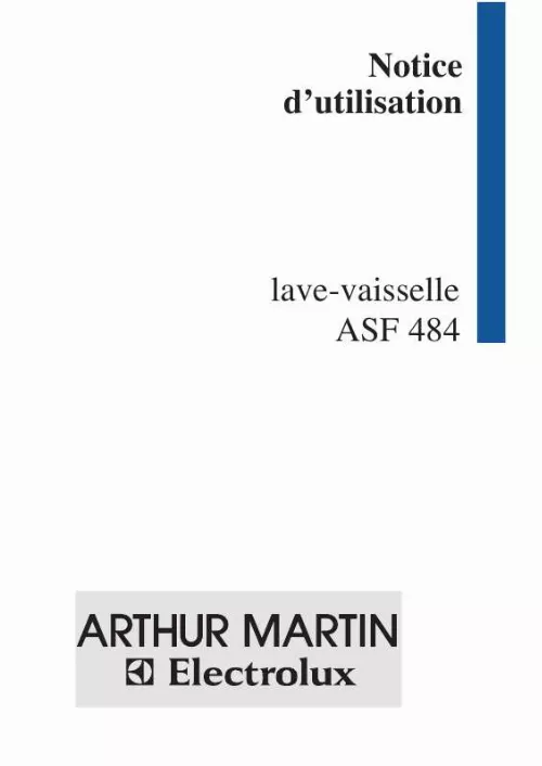 Mode d'emploi ARTHUR MARTIN ASF484