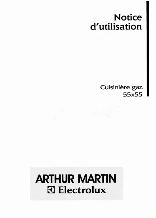 Mode d'emploi ARTHUR MARTIN CG5008-1