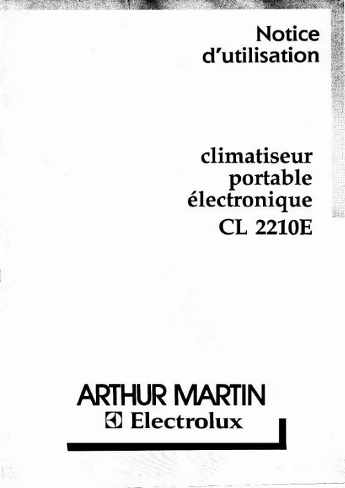 Mode d'emploi ARTHUR MARTIN CL2210E