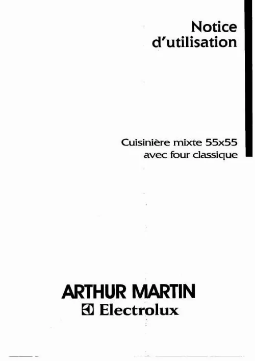 Mode d'emploi ARTHUR MARTIN CM5528W1