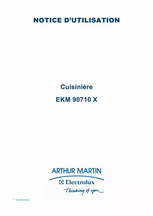 Mode d'emploi ARTHUR MARTIN EKP10760X