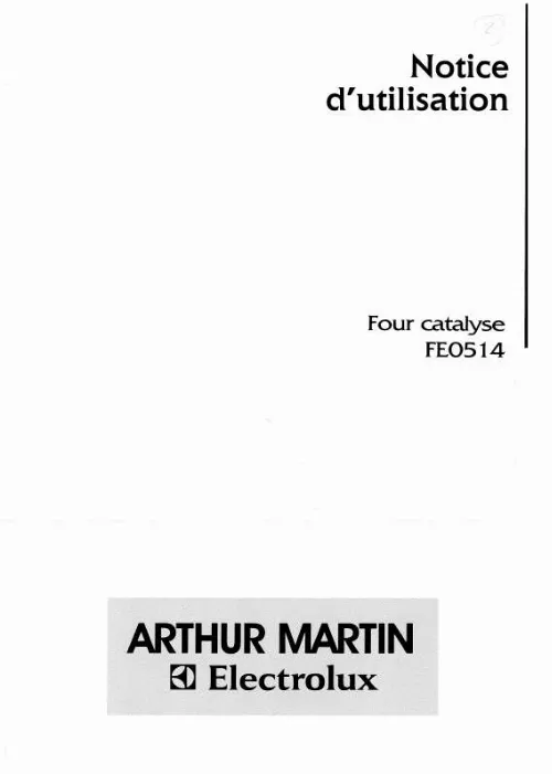 Mode d'emploi ARTHUR MARTIN FE0514N1