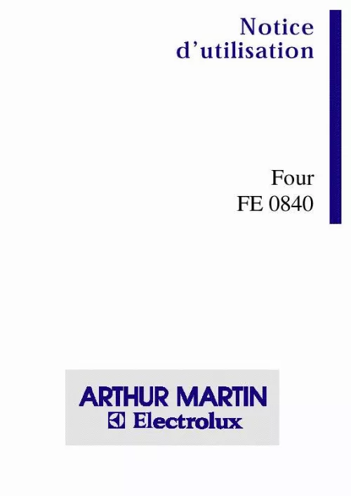 Mode d'emploi ARTHUR MARTIN FE0840N1FAEM-P.A