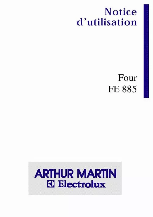 Mode d'emploi ARTHUR MARTIN FE885RR1