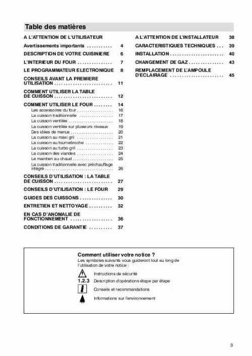 Mode d'emploi ARTHUR MARTIN MV679MPN1