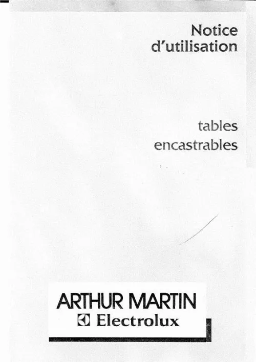 Mode d'emploi ARTHUR MARTIN TM3006T1