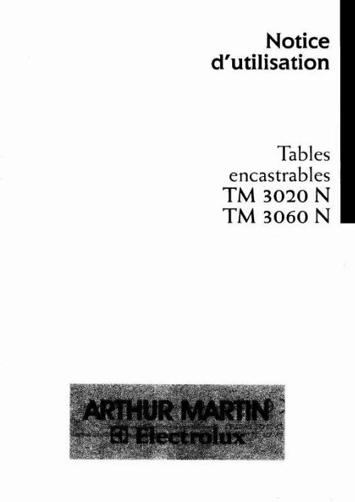 Mode d'emploi ARTHUR MARTIN TM3060N1