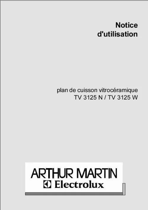 Mode d'emploi ARTHUR MARTIN TV3125N