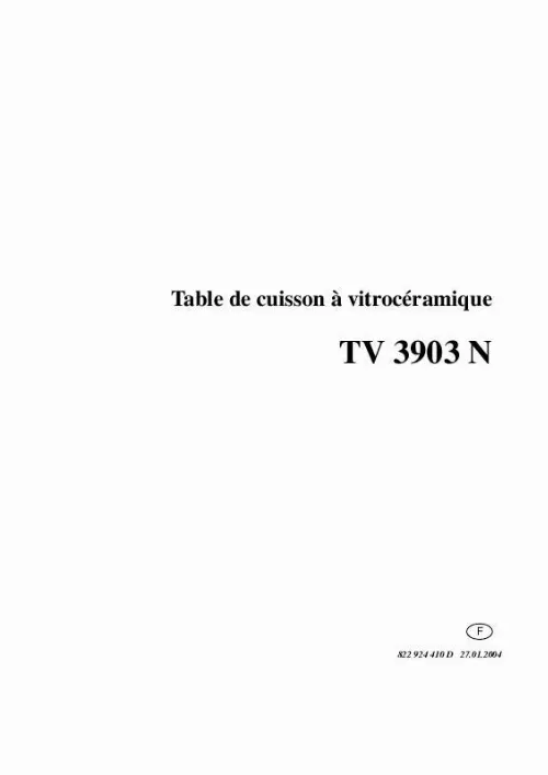 Mode d'emploi ARTHUR MARTIN TV3903N32C