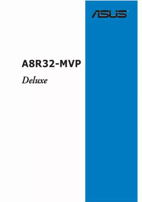 Mode d'emploi ASUS A8R32-MVP DELUXE