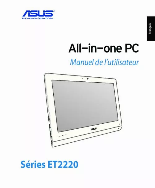 Mode d'emploi ASUS ALL-IN-ONE PC ET2220INTI-B012K