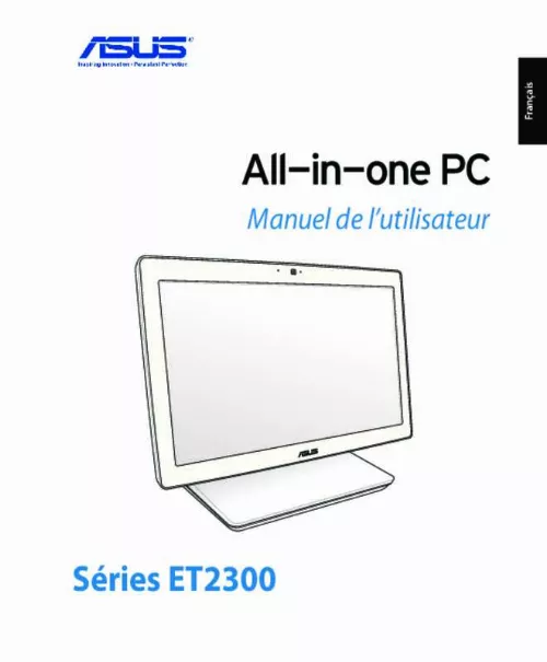 Mode d'emploi ASUS ALL-IN-ONE PC ET2300INTI-B072K