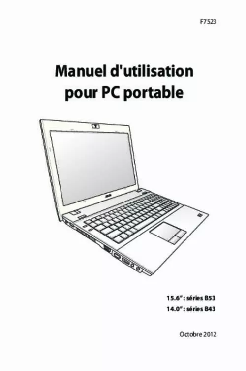 Mode d'emploi ASUS B43A-CU070X