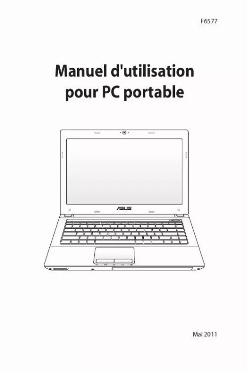 Mode d'emploi ASUS K84C