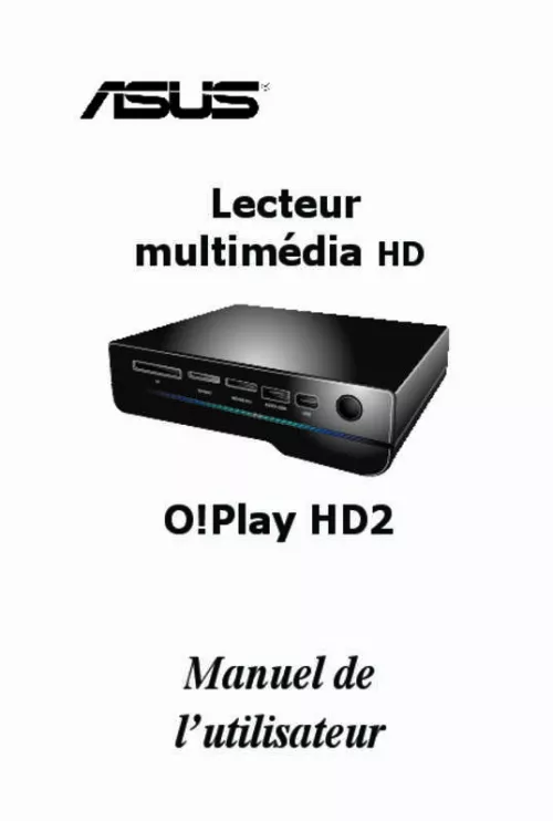 Mode d'emploi ASUS O!PLAY HD2 DONGLE WI-FI