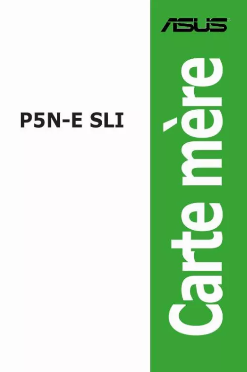 Mode d'emploi ASUS P5N-E SLI