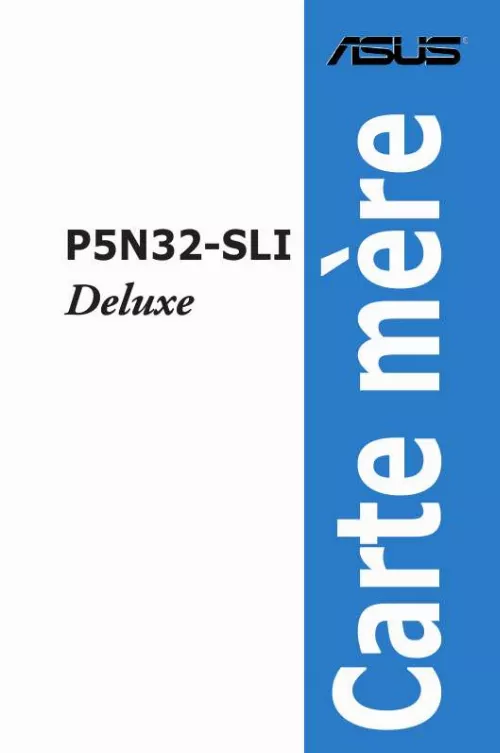 Mode d'emploi ASUS P5N32-SLI DELUXE