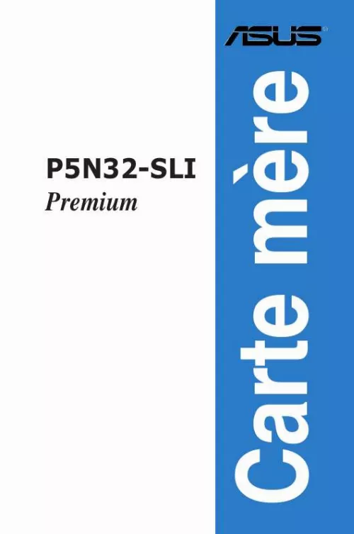 Mode d'emploi ASUS P5N32-SLI PREMIUM