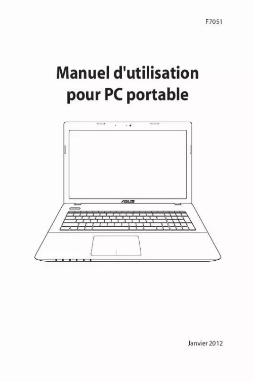 Mode d'emploi ASUS R704A