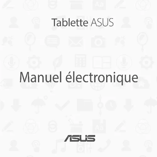 Mode d'emploi ASUS TRANSFORMER BOOK T100TAM-BING-DK046B