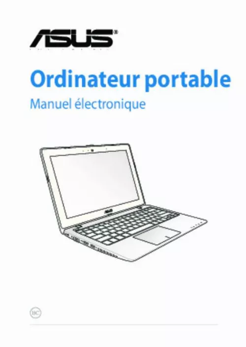 Mode d'emploi ASUS X200CA-CT156H