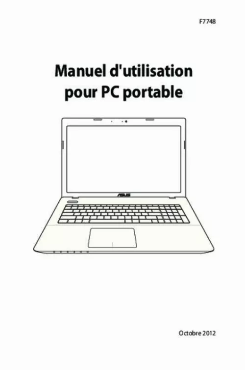 Mode d'emploi ASUS X75VB-TY053H