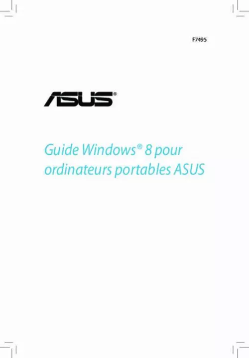 Mode d'emploi ASUS X75VD-TY181H