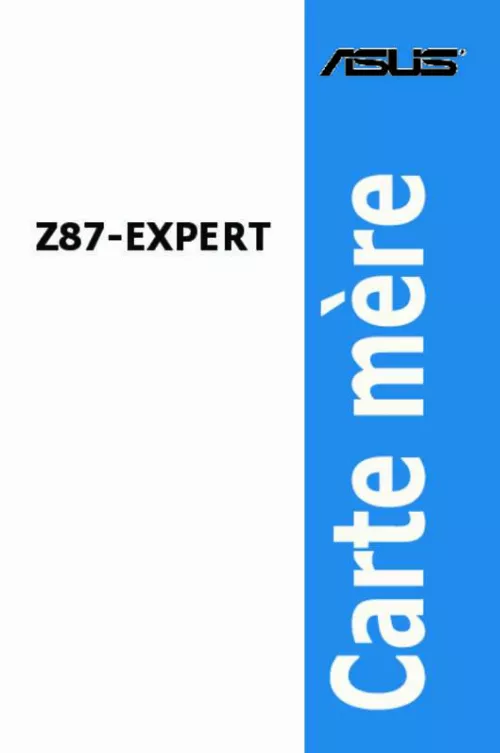 Mode d'emploi ASUS Z87-EXPERT C2