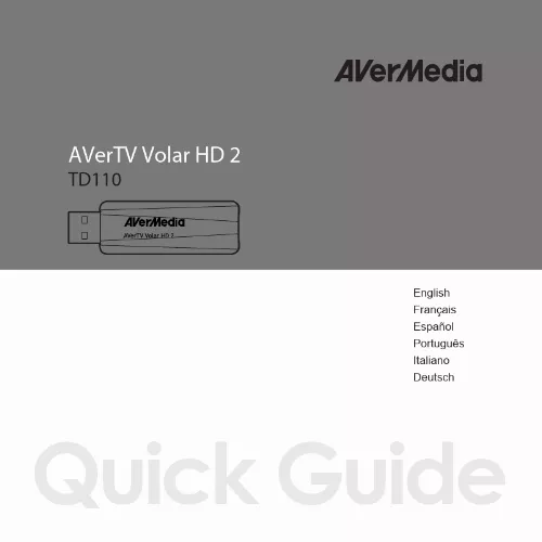 Mode d'emploi AVERMEDIA VOLAR HD 2