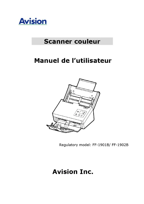 Mode d'emploi AVISION AV5400