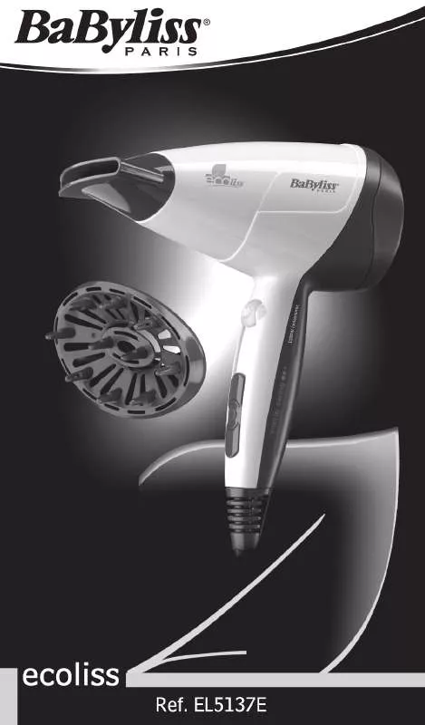 Mode d'emploi BABYLISS EL5137E