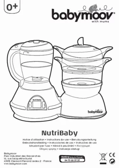 Mode d'emploi BABYMOOV NUTRIBABY