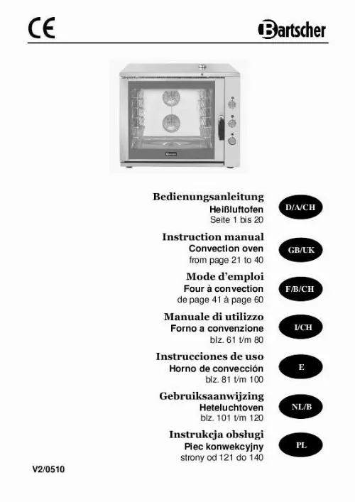 Mode d'emploi BARTSCHER 106.778