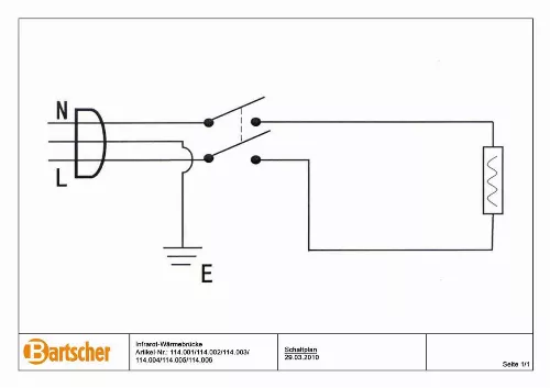 Mode d'emploi BARTSCHER 114002