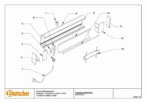 Mode d'emploi BARTSCHER 114003-001