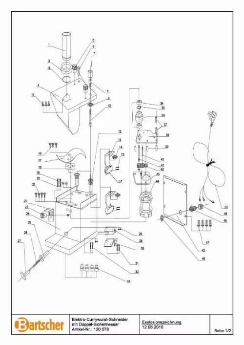 Mode d'emploi BARTSCHER 120578-032