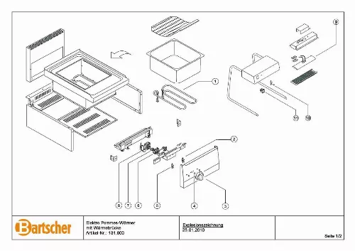 Mode d'emploi BARTSCHER 131600